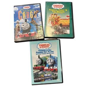 Thomas the Train Dvd Lot 3 Thomas Percy The Dragon,Curious Cargi,Friends Get
